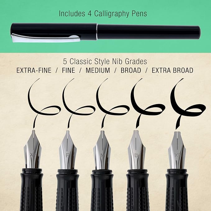 U.S. Art Supply 35-Piece Calligraphy Pen Set - Image 3