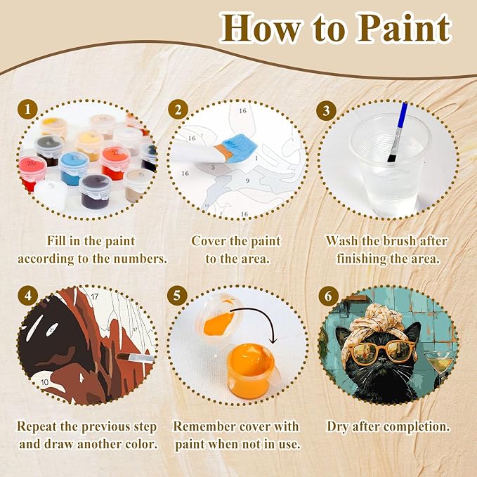 HMZephitiquc Funny Paint by Numbers Kit - Image 8