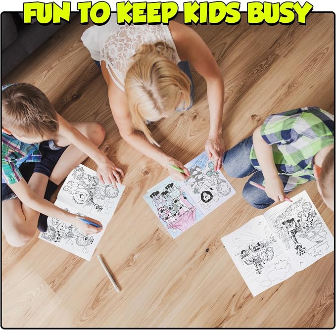18Pcs Zoo Animal Coloring Books Bulk - Image 8