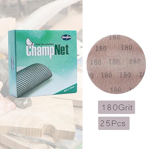 Mesh Drywall 9 Inch Sanding Disc 180 Grit 25PCS, Sand Screen 9in Sandpaper Net Dust Free Hook and Loops Discs | Compatible with Radius 360 Drywall Sander | Ideal for Drywall, Floor, Putty Use