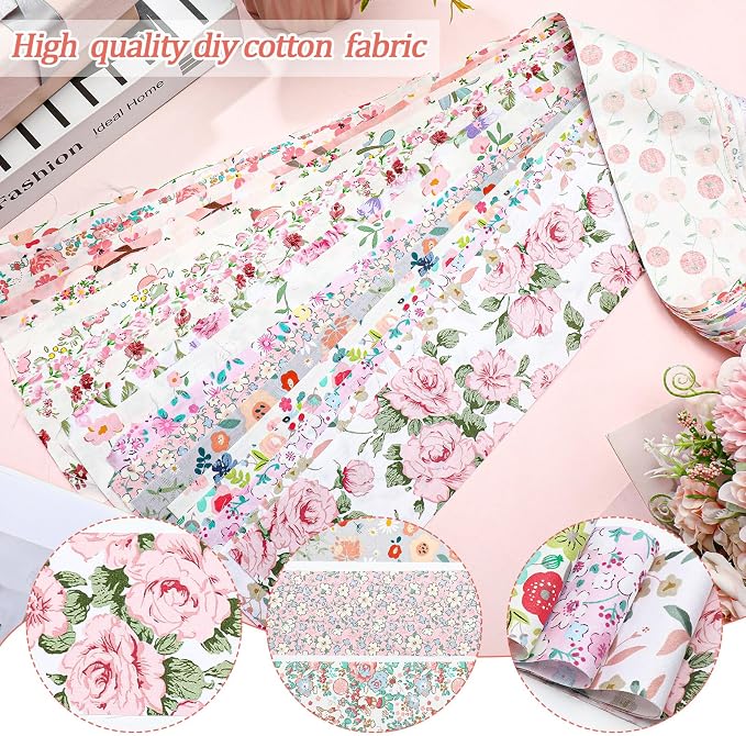 Hosuly 40 Pcs Spring Floral Jelly Fabric - Image 5