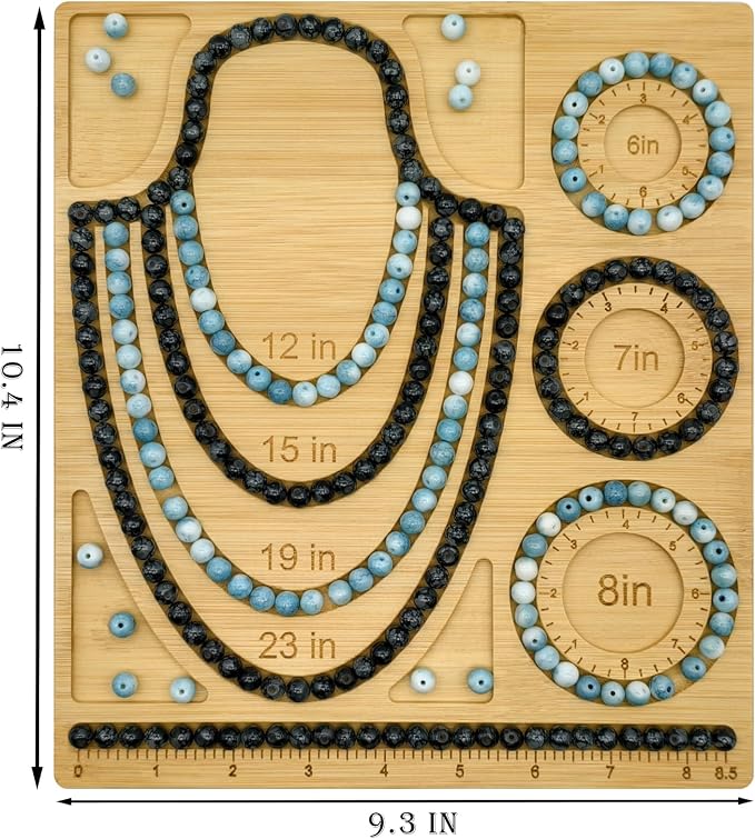Petoysoso Bead Boards for Jewelry Making, Bamboo Beading Board for Bracelet & - Image 2