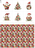 Christmas Patchwork Cotton Fabric Panel – 6 Designs + Bonus Patchwork Sheet by FabricsTown