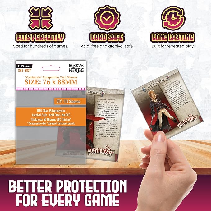 Sleeve Kings Standard Card Sleeves – 110 Count, Large Size, Compatible - Image 5
