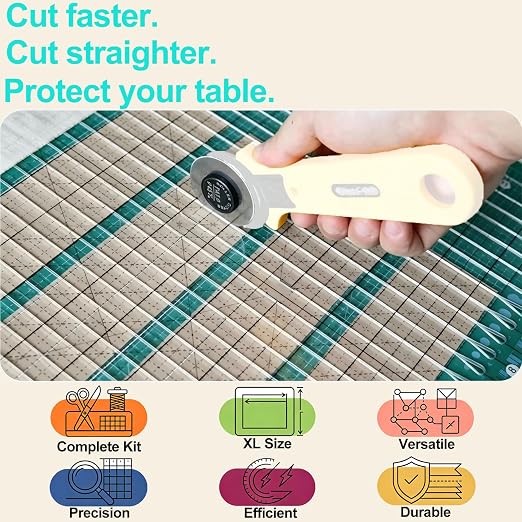 16.5" x 16.5" Square Slotted Quilting Ruler - Image 7