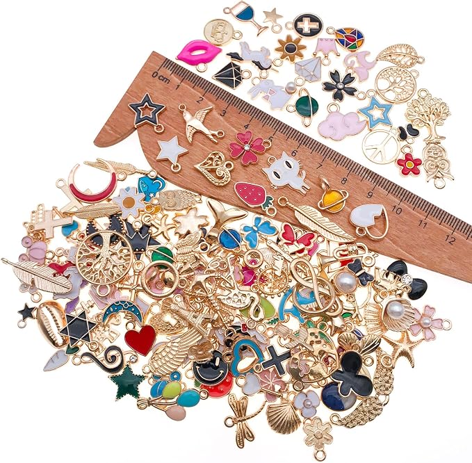WOCRAFT 150pcs Enamel Bracelet Charms - Image 2