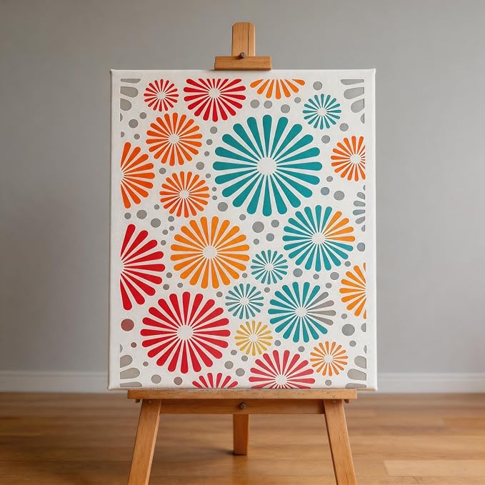 TIAMECH A4 Reusable Geometric Firework Stencil - Image 6