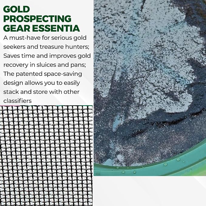 SE 13.25 Inch Wide Stackable Classifier Gold Prospecting Pan - Image 5