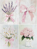 4 Pack Pink Coquette Bow Diamond Art Kits by LEZHIJIA