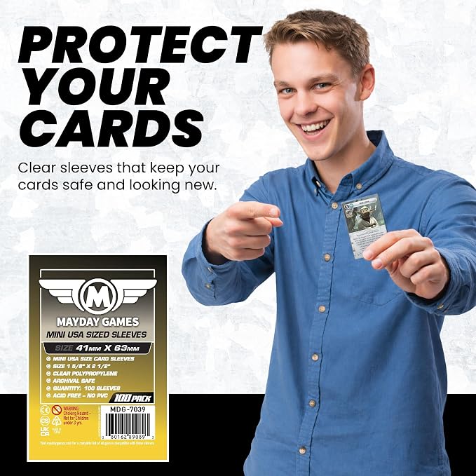 MayDay Games Mini USA Card Sleeves 41x63mm - Image 2