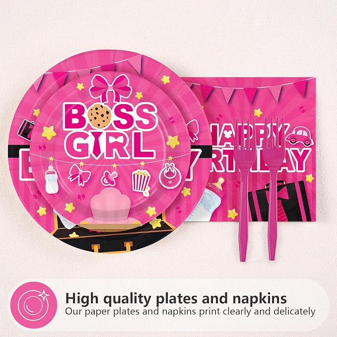 96Pcs Boss Birthday Party Decorations - Image 3
