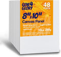 48 Pack Canvas Boards for Painting 8 x 10 inch Painting and Drawing Acrylic Oil by GEGN4GLORY