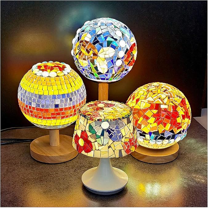 100 Pieces Mosaic Tiles Squares Orange Crystal Mosaic Stained Glass - Image 6