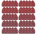 S SATC 100PCS Mouse Detail Sander Sandpaper Palm Mouse Sander Pads 40/80/120/180/240 Grits 140mm, Sanding Pads for Mouse Sanders