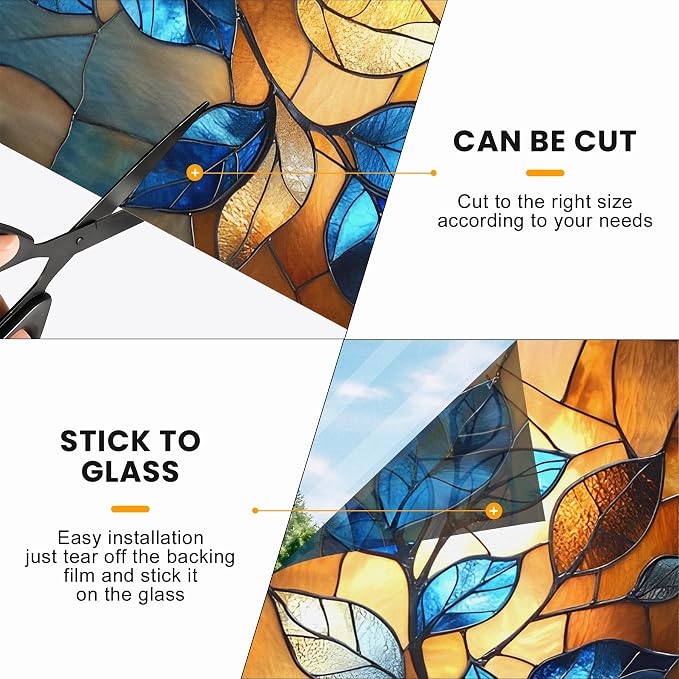 Stained Glass Window Privacy Film Static Cling - Image 6