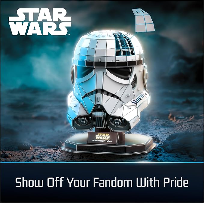 4D Build, Star Wars Stormtrooper Helmet 3D Model Kit - Image 6