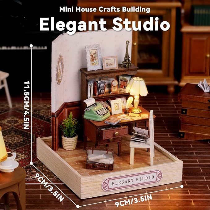 Flever Dollhouse Miniature DIY House Kit Creative Room - Image 2