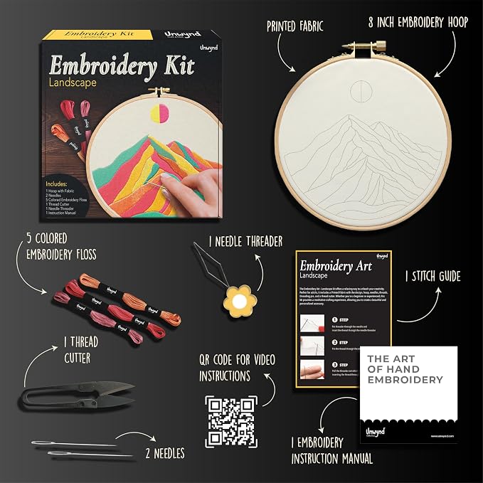 Unwynd Embroidery Kit Landscape - Image 5