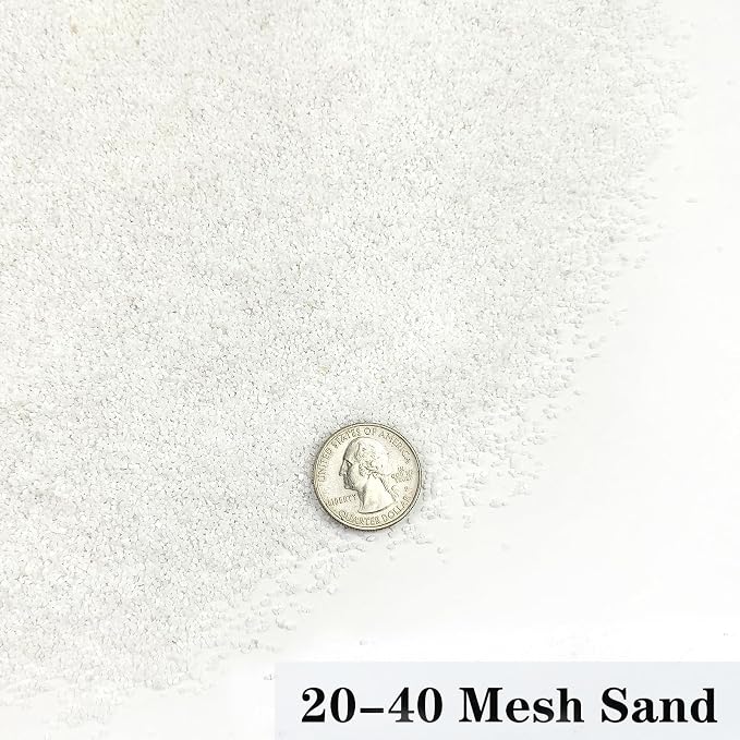 YISZM Aquarium Sand, 20lbs White Fish Tank Sand, Aquarium Gravel Substrate - Image 2