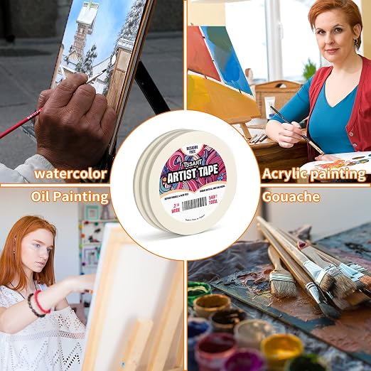 3 Pack White Artist Tape - Image 7