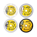 HIGHDRIL 3" 75mm Circular Saw Blade Set 4pcs - Diamond/HSS/Carbide Cutting Disc for Angle Grinder Cutting Metal Tile Marble Granite Plastic Concrete Wood