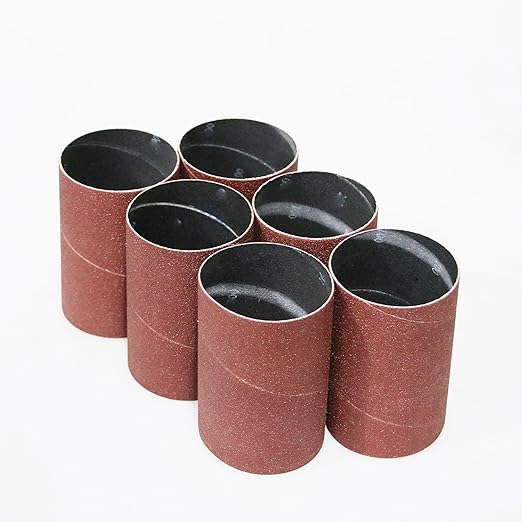 Dark Stone Sanding Sleeves for Spindle Sander 4-1/2" Length (100 Grit, 3")