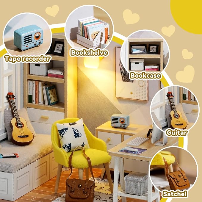 Flever Dollhouse Miniature DIY House Kit Creative Room - Image 6
