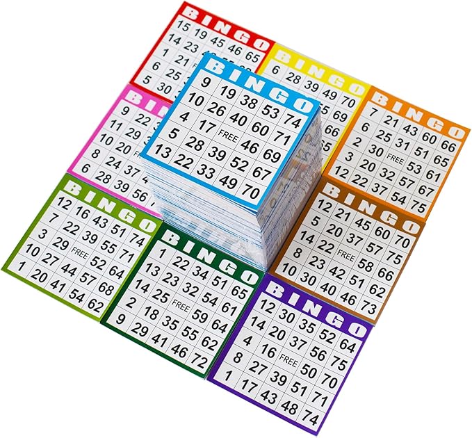 SEETOOOGAMES Bingo Paper Game Cards by SEETOOOGAMES