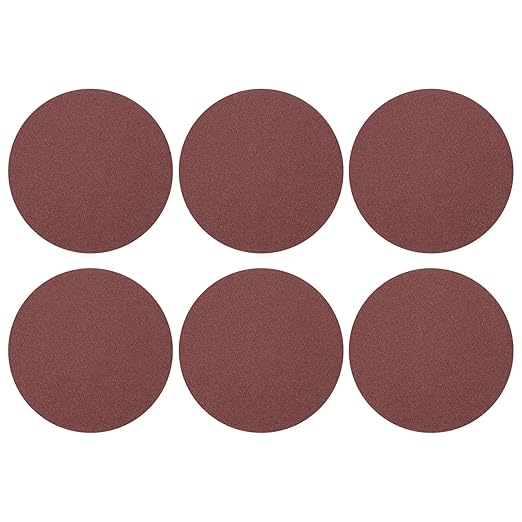 HARFINGTON 20 Pcs 6 Inch Sanding Disc 80 Grit Hook and Loop Sandpaper Random Orbital Sander Pads for Woodworking Automotive Metal Polishing
