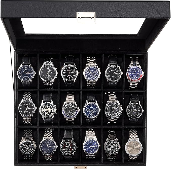 ProCase Watch Box Organizer, 18 Slot Watch Display Case by ProCase