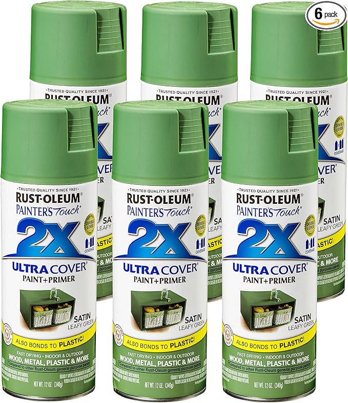 Rust-Oleum Painter's Touch 2X Ultra Cover Spray Paint, Satin Leafy Green | by Rust-Oleum