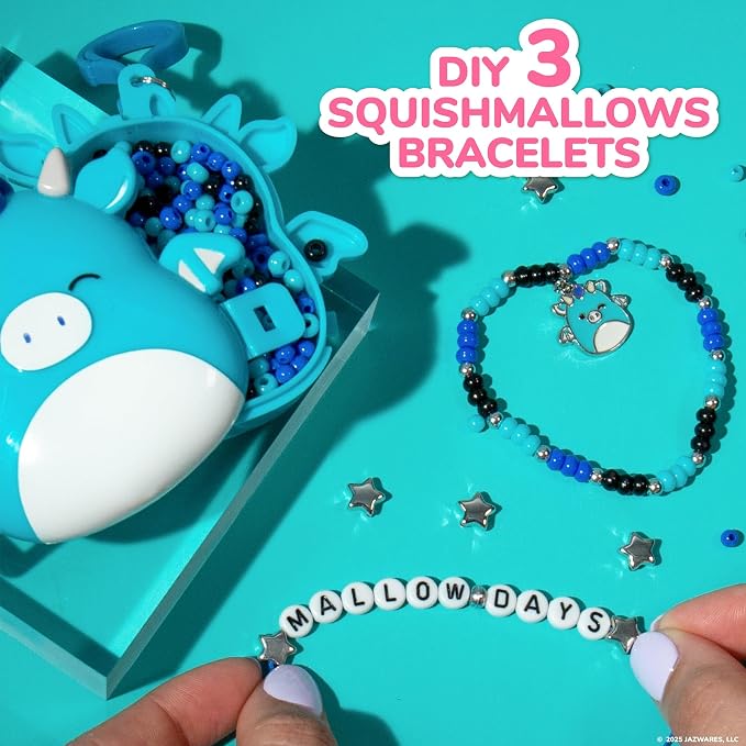 Original Squishmallows Tatiana The Dragon Bracelet Kit, Bracelet Making Kit - Image 4
