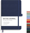 RETTACY Dotted Journal Notebook, 192 Pages, A5 Medium Size | Leather Hardcover by RETTACY