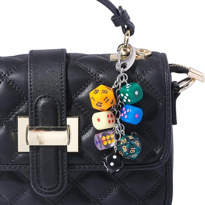 Dice Bag Charms Keychain for Women Men - Image 3