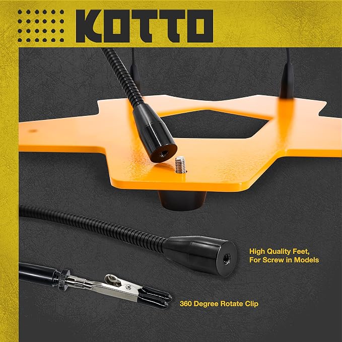KOTTO LED Lighted Magnifying Third Hand Soldering PCB Holder Tool Five Arms - Image 7