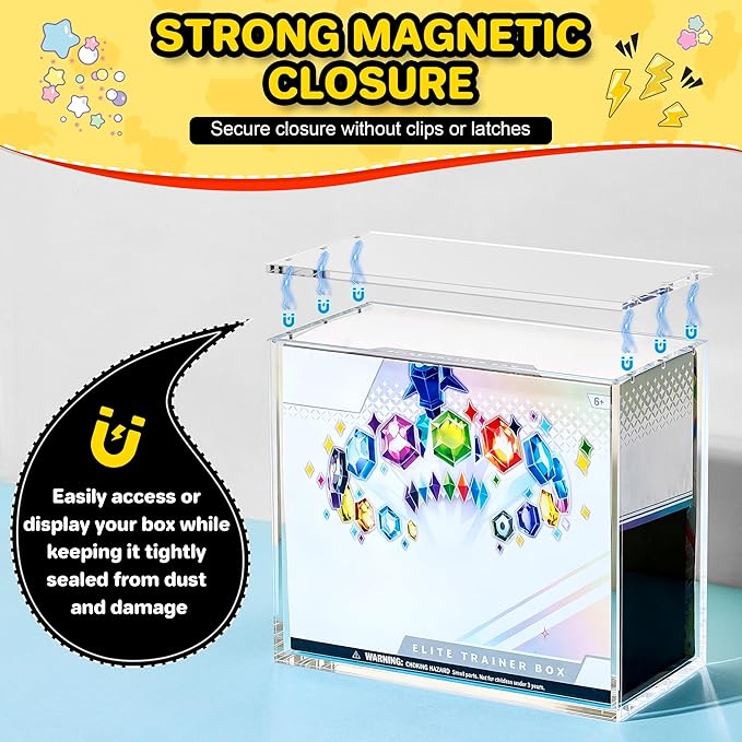 4 PCS ETB Protector Case, 5mm ETB Acrylic Display Case, Dustproof and - Image 3