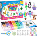 Funtopia Beads for Crafts, Pony Beads Keychain Making Kit, Bead Pets Art Crafts by Funtopia