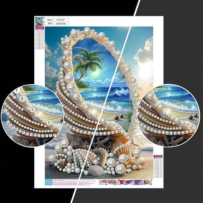 Gemozaic Seashell Pearl Diamond Painting Kits - Image 6
