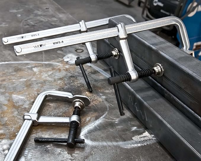 Wilton Mini F-Clamp, 8" Opening, 2-1/4" Throat, 400 Lbs. Clamping Force (Model MMS-8)