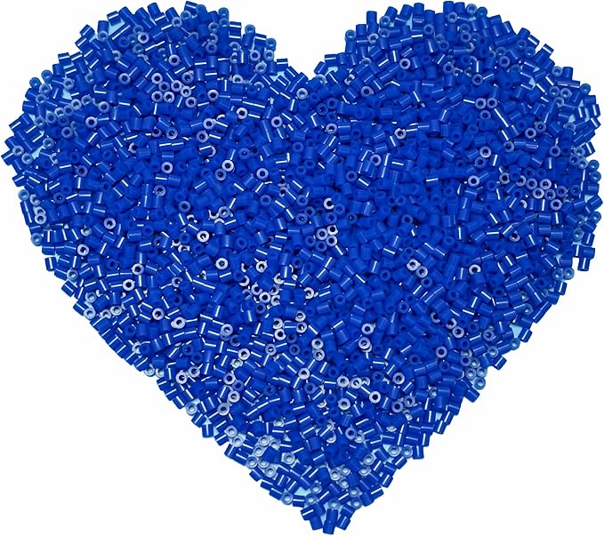 1000 Pcs 5mm Deep Blue Melting Fuse Beads by Yowamho