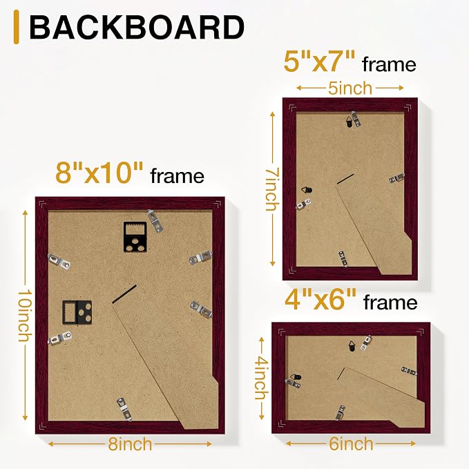 Vittanly 15 Pack Picture Frames Collage Wall Decor - Image 8