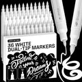 ARTISTRO 36 White Acrylic Paint Markers by ARTISTRO
