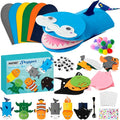 WATINC 6Pcs Hand Puppet Making Kit, Art Craft Felt Sock Puppet Toys, Creative by WATINC