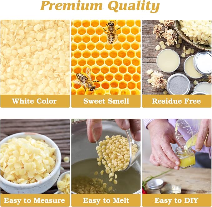 Beeswax Pellets 10LB Beeswax Triple Filtered Beeswax Pastilles - Image 2
