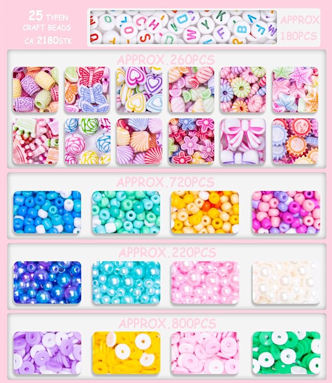 MiuCo Bracelet Making Kit for Kids Girls - Image 3