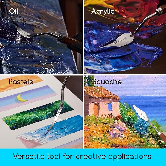MEEDEN Artist Spatula Palette Knife: 8.86" Flexible Stainless Steel Art Pallet - Image 5