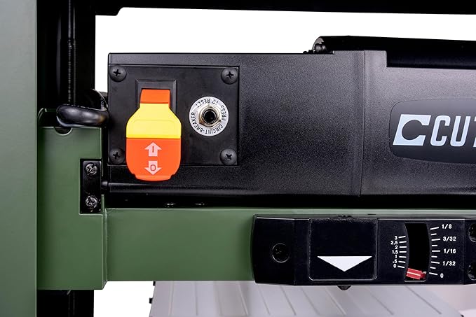 40700H 12½-Inch Spiral Cutterhead Benchtop Planer with Tungsten Carbide Inserts, Snipe Minimizer, and Board Return Rollers (12-1/2-Inch Single Speed)