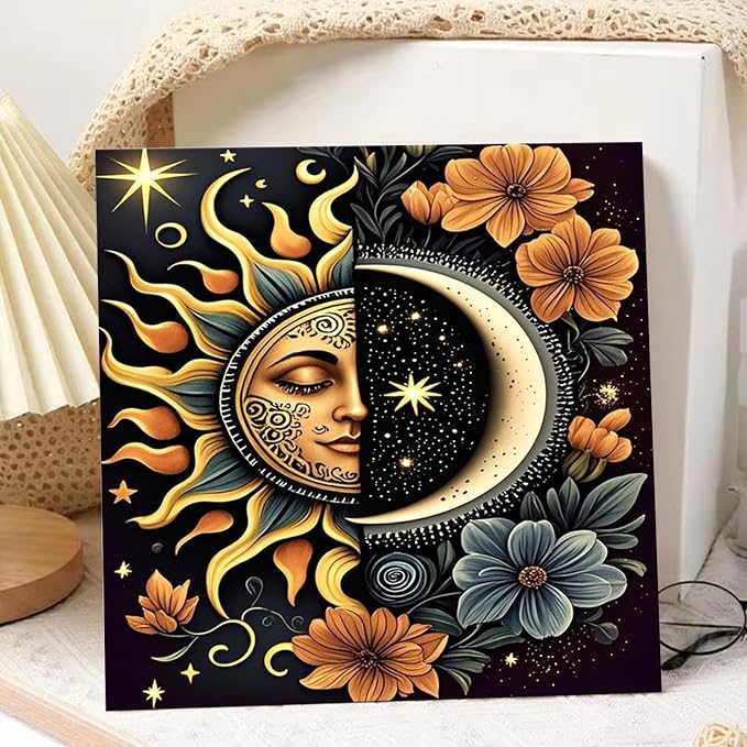 hkejoi Moon Paint by Numbers Kit - Image 2