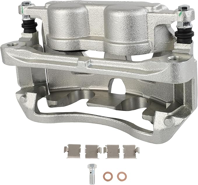 cciyu Front Left Brake Caliper Assembly w/Bracket 18B5073 For Ford For E-150/For E-250/For E-350 Super Duty/For E-450 Super Duty