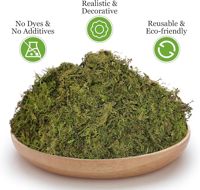 Riare 1.3LB Natural Moss Artificial Fake Moss Alternative - Image 3